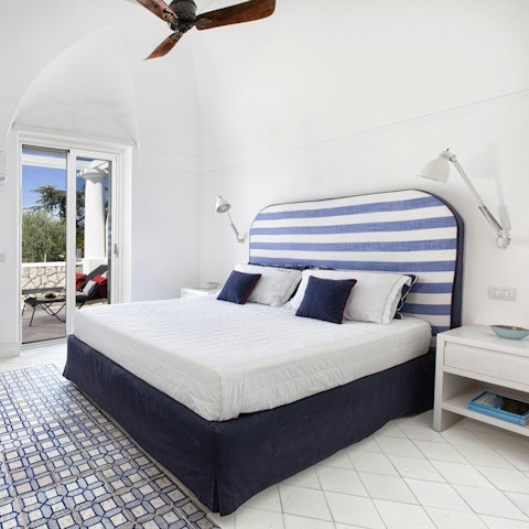 Wake up feeling rested and ready for coffee on the terrace