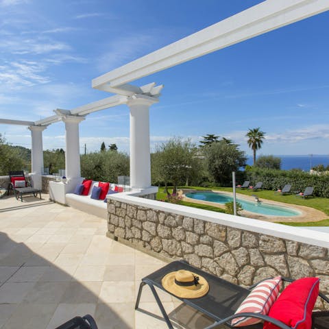 Soak up the sun and drink in sea views