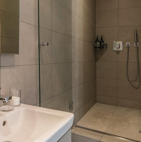 the walk in shower
