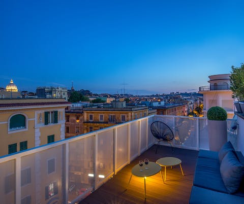 The romantic little terrazza