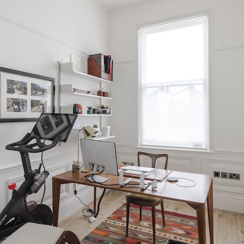 Work from home at the dedicated office space