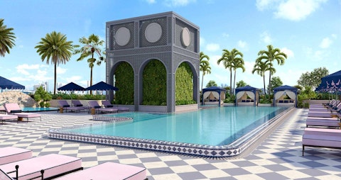 Head to the sunny shared swimming pool for a laid-back afternoon