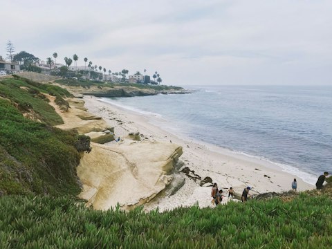 Soak up the sun along Encinitas' stunning, a fifteen-minute walk away