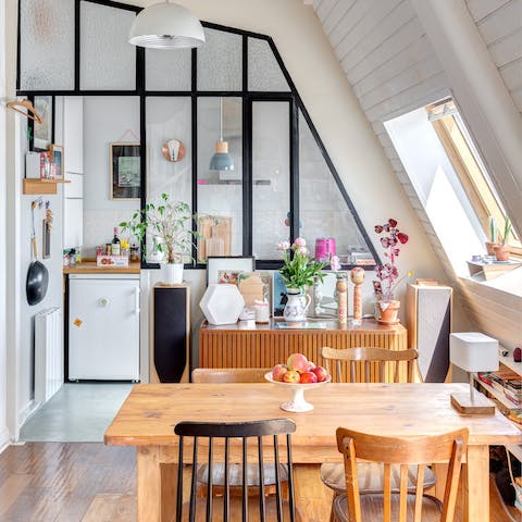 serene light-filled living space