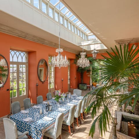 Serve up celebratory dinners at the formal dining area