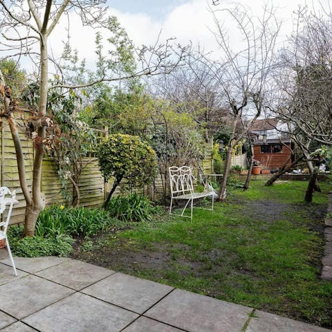 Embrace warm weather days in the private garden