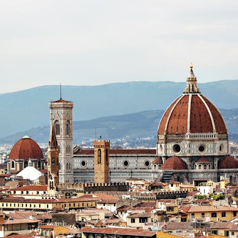 Soak up the sights of Florence, just a 25-kilometre drive away