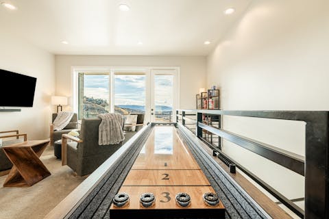 Kick back with a spot of shuffleboard or poker