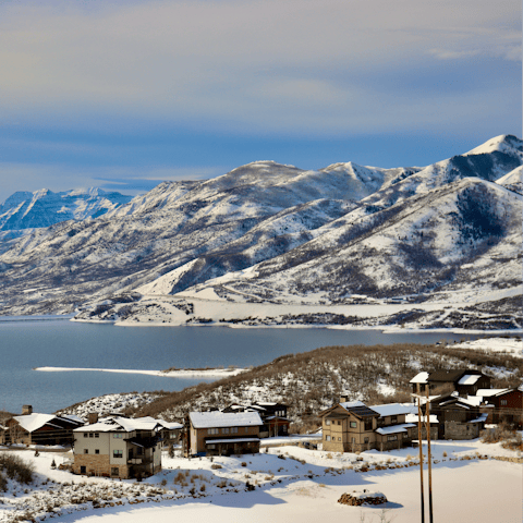 Take a hike around nearby Jordanelle Reservoir