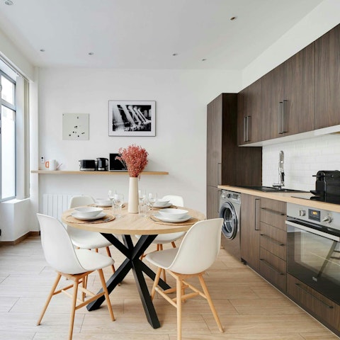 Cook some typically Parisian cuisine in the modern kitchen