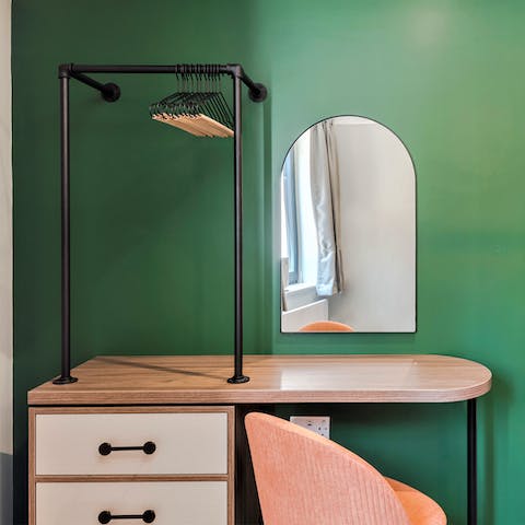 Catch up on projects at the dedicated workspace