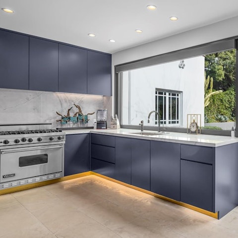 Rustle up something special in the sleek modern kitchen