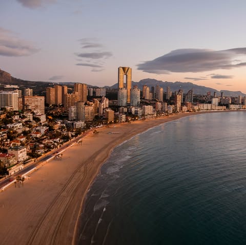 Explore Costa Blanca's stunning coastline, just a few minutes walk away