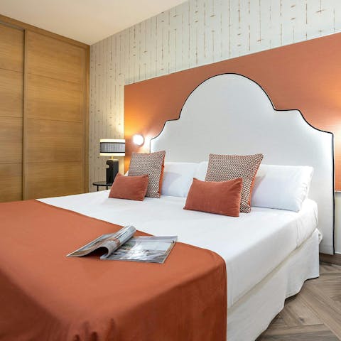 Sink into peaceful sleep after busy days of sightseeing