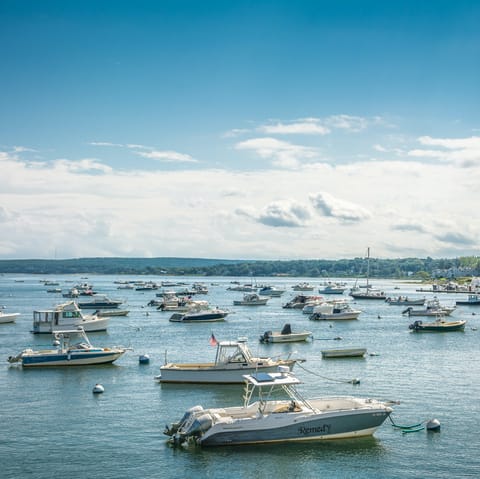 Take a walk along Plymouth's waterfront, a short stroll from this home