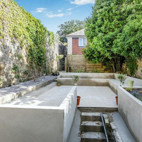 Head to the shared terrace for a breath of fresh air