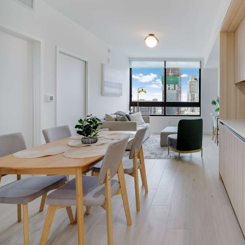 Settle down to home-cooked meals around the table