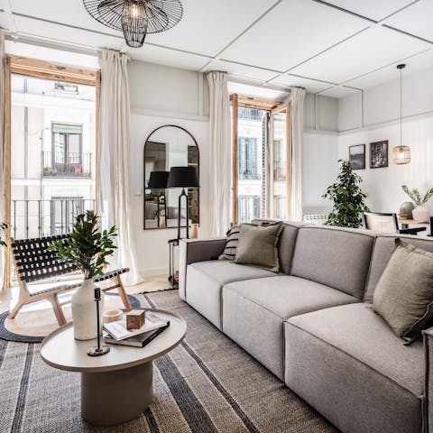 Relax and unwind in the living room after a day of exploring
