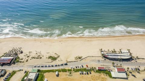 Hit the beach at Fonte de Telha, within easy walking distance