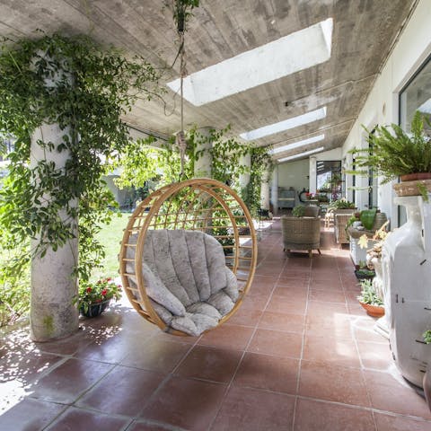 Find your new favourite reading nook on the shaded veranda