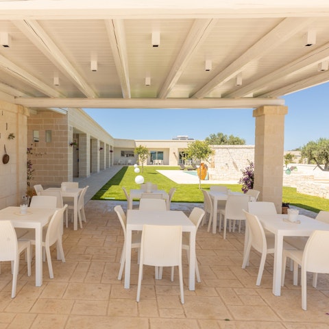 Gather on the terrace to share memorable meals