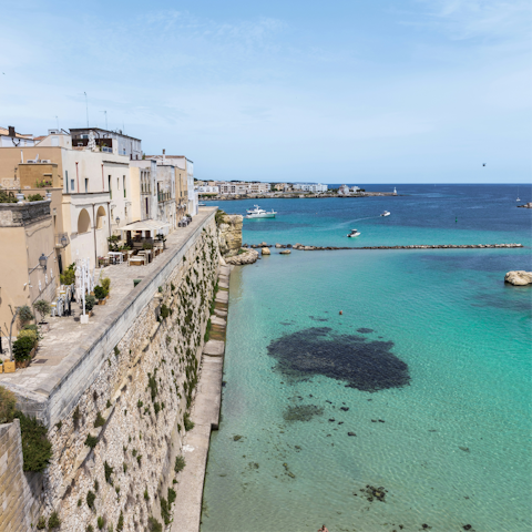 Take a day trip to Otranto, a fifteen-minute drive away