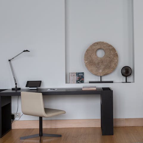 Power through work at the chic office space