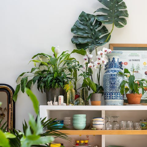 tranquil use of greenery