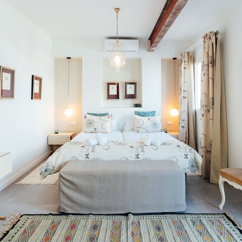 Look forward to getting some rest in peaceful bedrooms