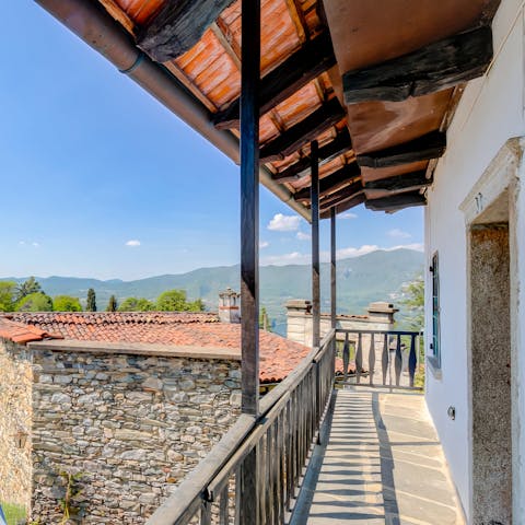 Be greeted each morning by this view from the bedroom's balcony