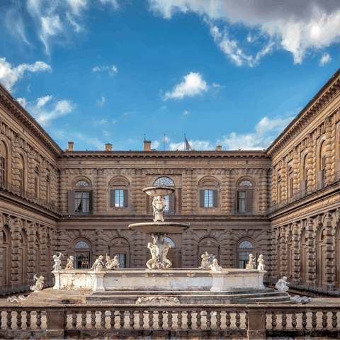 Discover the wonders of the nearby Palazzo Pitti, the largest museum in Florence and former residence of the Medici family