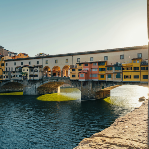 Wander down to the Ponte Vecchio, Florence's most famous bridge