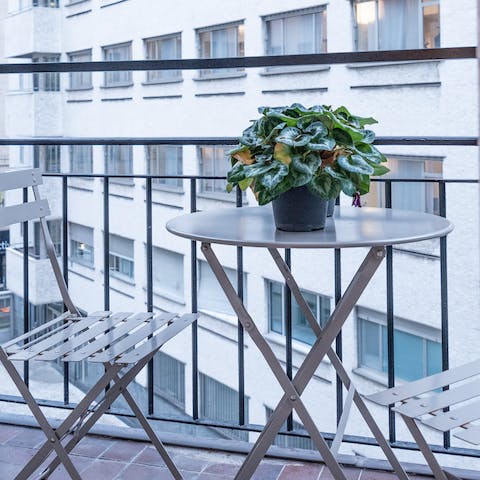 The cute balcony
