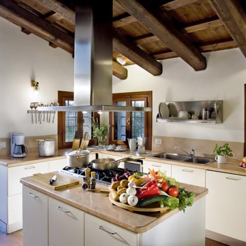 Hire a private chef to come and rustle up some local Italian cuisine