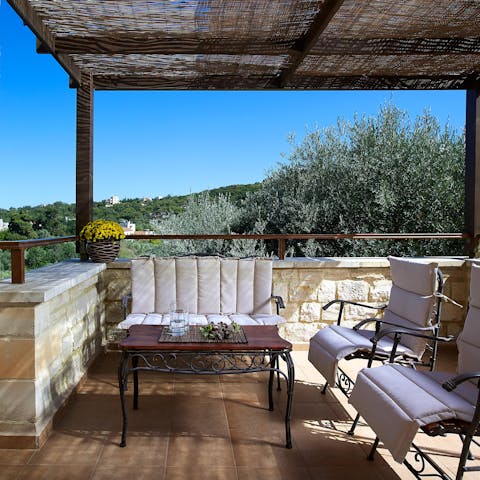 Sip your morning coffee on the terrace as you look out to the views