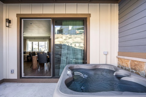 Soak in the hot tub after a day on the pistes