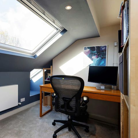 Catch up on a spot of remote work in the dedicated office space