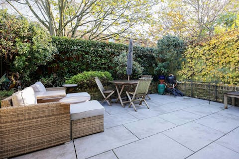 Relax in the private garden – just the spot for an alfresco drink or two