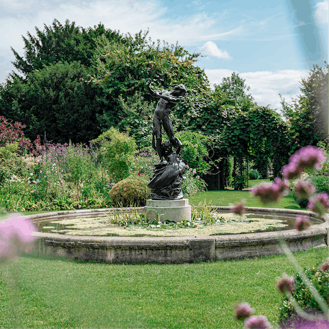 Take scenic strolls through Regent's Park, a short walk away