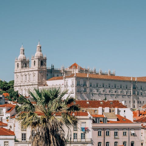 Discover the historic district of Alfama, only a nine-minute walk from home