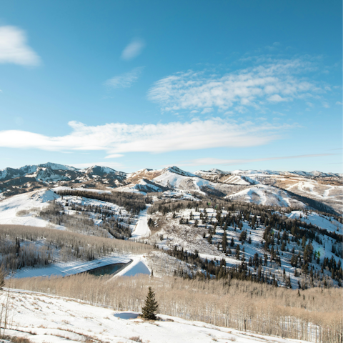 Stay close to to Deer Valley's ski slopes and hiking trails