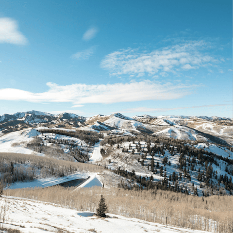 Stay close to to Deer Valley's ski slopes and hiking trails