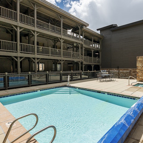 Enjoy the communal amenities, including a heated pool