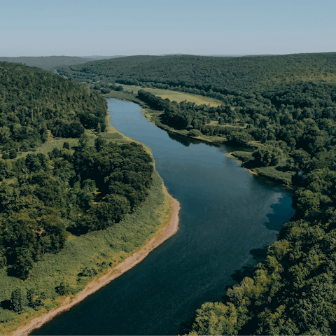 Stay in the Catskills, just a ten-minute drive from Livingston Manor