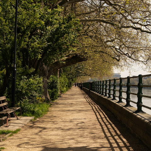 Take a leisurely stroll along the nearby Thames