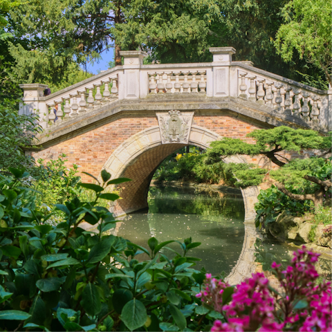 Connect with nature with a walk through nearby Parc Monceau