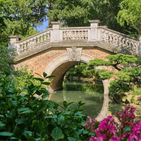 Connect with nature with a walk through nearby Parc Monceau