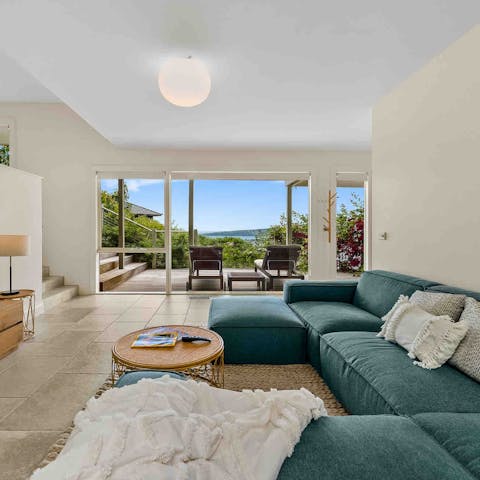 Be inspired by the views while relaxing in the living room
