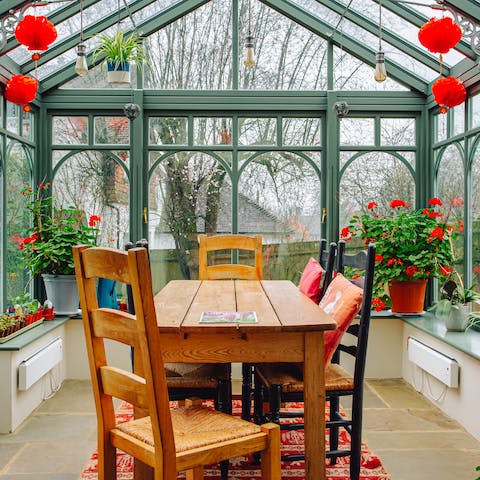 Chill out in the conservatory – afternoon tea anyone?