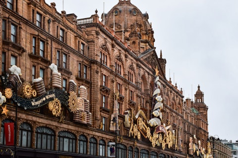 Step inside Harrods, London's most iconic luxury department store, a short walk away